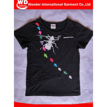 Fashion Printed Children′s Summer Custom Cotton Round Neck T Shirt